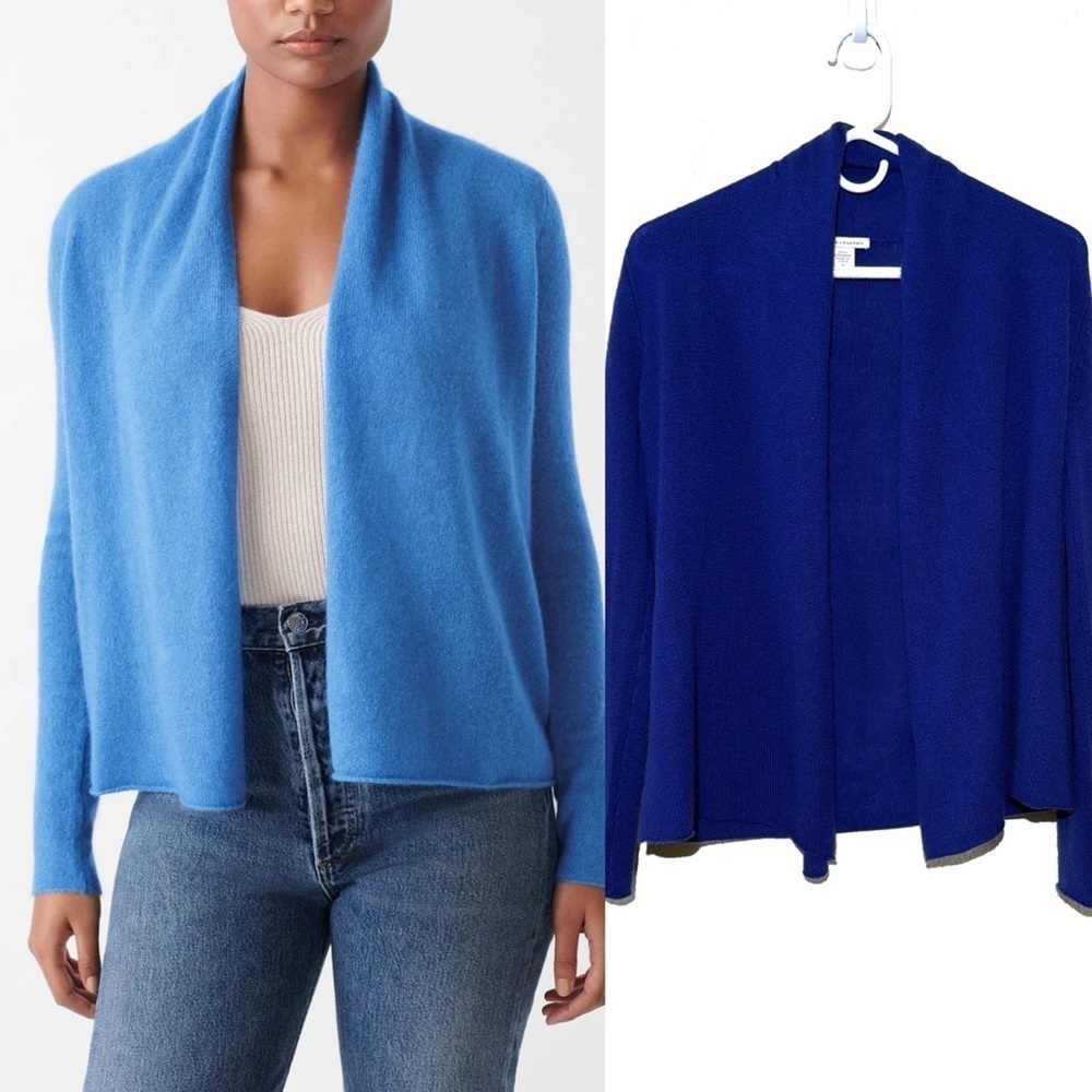 White Warren Cashmere Cardigan Open